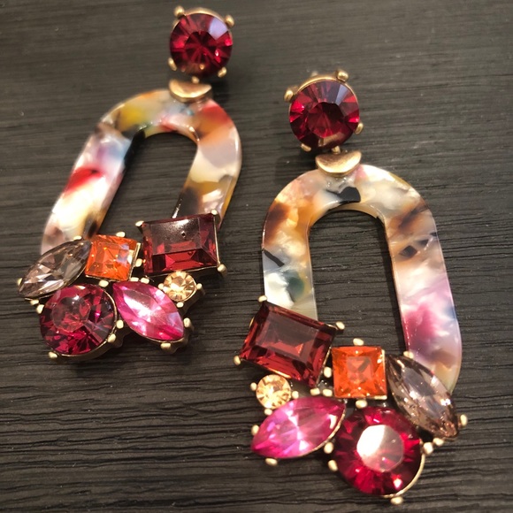 Anthropologie Jewelry - ❤️❤️Beautiful Statement Resin Earrings